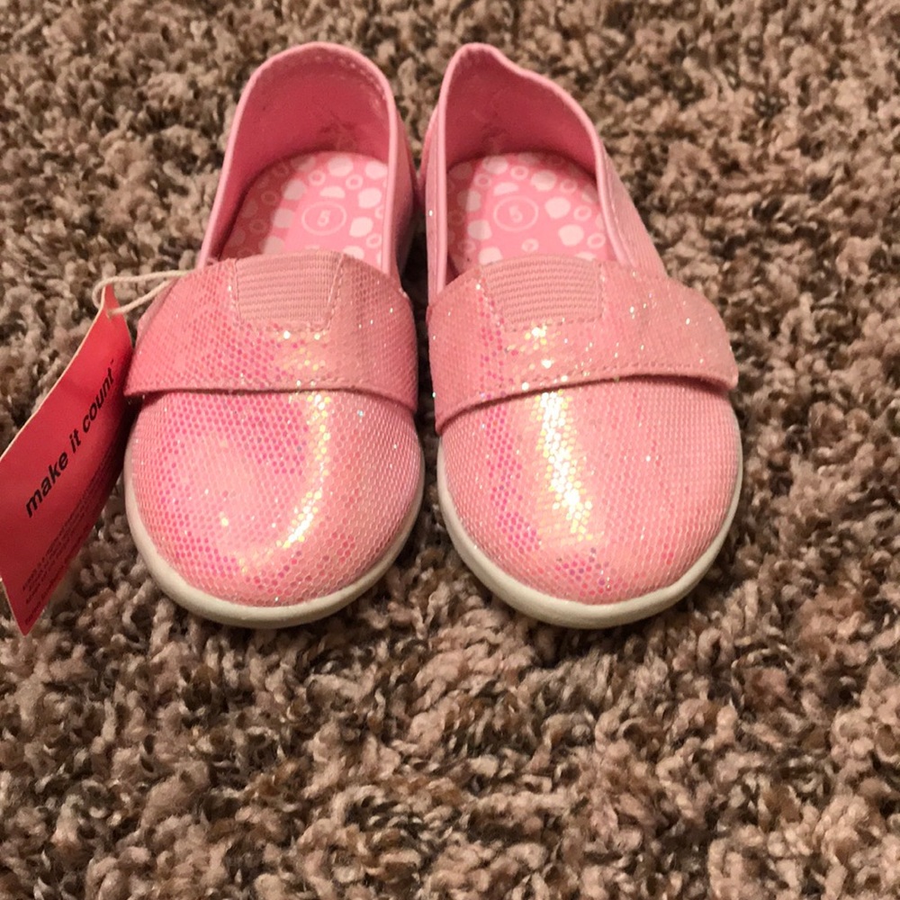 Pink sparkle air walk shoes